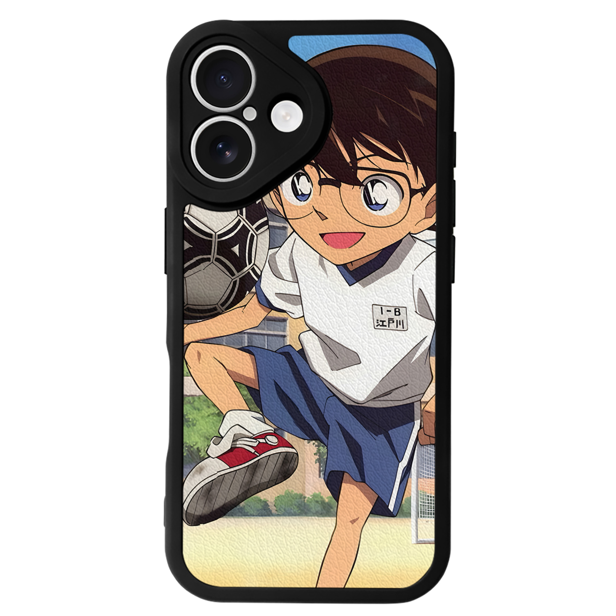 （画像用） 名探偵コナン Detective Conan 【iPhone 16シリーズ対応】シリコンスマホケース（レザー調） 材質：シリコン